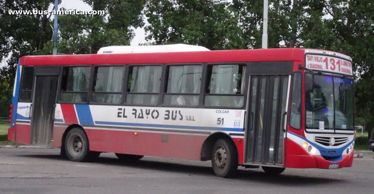 Mercedes-Benz OF 1519 - Metalpar Tronador 2010 - El Rayo Bus
AB 825 AG

Línea 131 (Prov.Tucumán), interno 51
