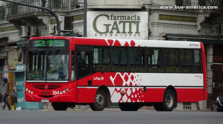 Mercedes-Benz OF 1621 - Metalpar Tronador 2010 - Nueve de Julio
AB 950 LP

Línea 215 (Prov. Buenos Aires), interno 204
