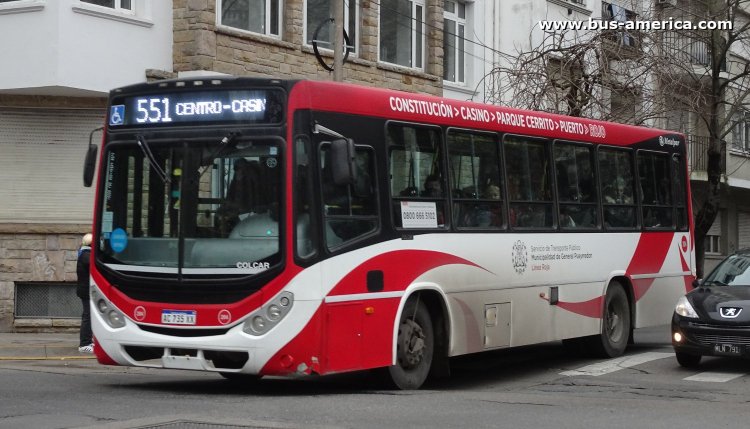 Mercedes-Benz OF 1621 - Metalpar Tronador Nueva Generación - Línea Roja , 25 de Mayo
AC 735 XX

Línea 551 (Mar del Plata), interno 204
