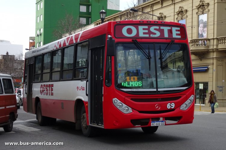 Mercedes-Benz OF 1621 - Metalpar Tronador Nueva Generación - Nueve de Julio
AC 660 GG

Línea Oeste 10 (504 - Pdo. La Plata), interno 69

