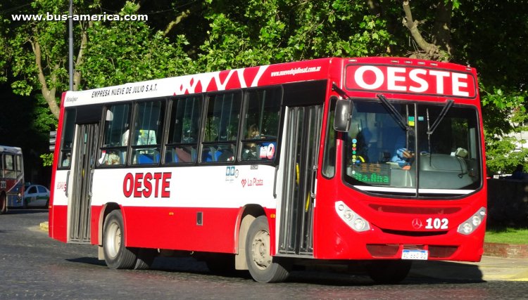 Mercedes-Benz OF 1621 - Metalpar Tronador Nueva Generación - Nueve de Julio
AC 660 GD

Línea Oeste 16 (504 - Pdo. La Plata), interno 102
