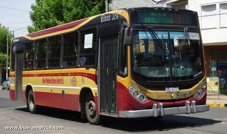 Mercedes-Benz OF 1621 - Metalpar Tronador Nueva Generación - M.O.Primera.Junta
AC 133 UT

Línea 583 (Pdo. Quilmes), interno 317
