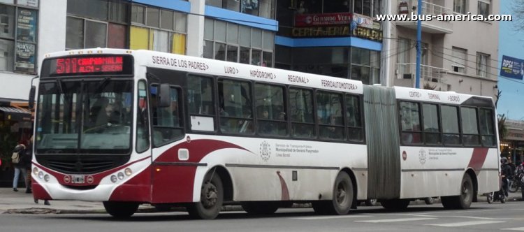 Mercedes-Benz OF 1722 (Colcar BA 2522 MD) - Metalpar Tronador 2010 - Línea Bordó , Peralta Ramos
POI 012

Línea 511 (Mar del Plata), interno 066
