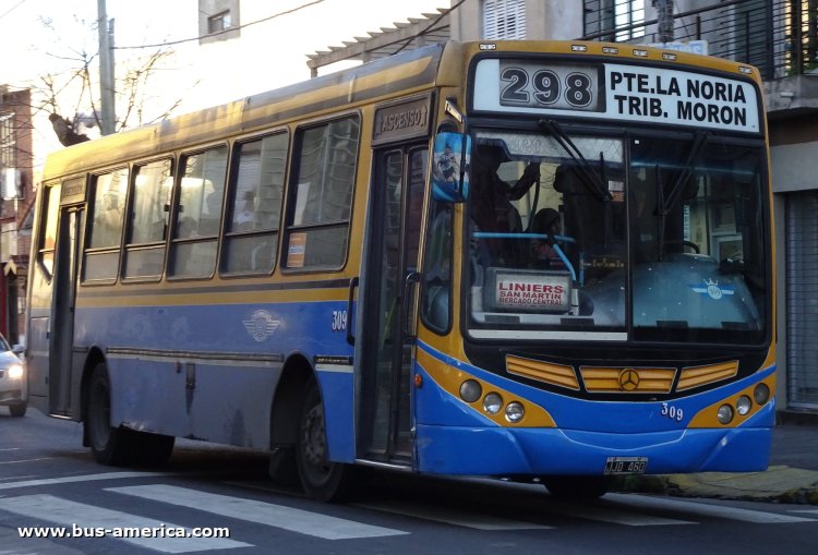 Mercedes-Benz OH 1518 - Metalpar Tronador 2010 - La Cabaña
JJD 460

Línea 298 (Prov.Buenos Aires), interno 309
