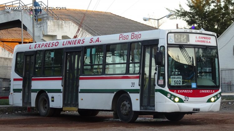 Mercedes-Benz OH 1618 L SB - Metalpar Iguazú 2010 - L.Expreso Liniers
JZY 722
[url=https://bus-america.com/galeria/displayimage.php?pid=56767]https://bus-america.com/galeria/displayimage.php?pid=56767[/url]

Línea 502 (Pdo. Cañuelas, cumplido con numeración línea 88 de Buenos Aires), interno 30
