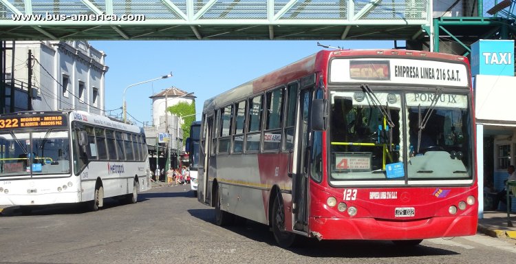 Mercedes-Benz OH 1618 L SB - Metalpar Iguazú 2010 - Línea 216
JZS 022

Línea 504 (Pdo. Merlo), interno 123
