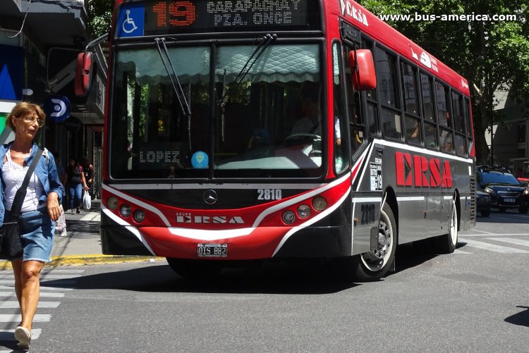 Mercedes-Benz OH 1618 L SB - Metalpar Iguazú 2010 - ERSA , MOSSA
OIS 882

Línea 19 (Buenos Aires), interno 2810
