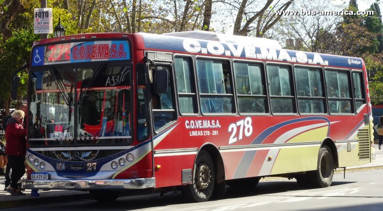 Mercedes-Benz OH 1618 L SB - Metalpar Iguazú 2010 - COVEMASA
AA 419 GE
[url=https://bus-america.com/galeria/displayimage.php?pid=61936]https://bus-america.com/galeria/displayimage.php?pid=61936[/url]
[url=https://bus-america.com/galeria/displayimage.php?pid=61937]https://bus-america.com/galeria/displayimage.php?pid=61937[/url]

Línea 278 (Prov. Buenos Aires), interno 27
