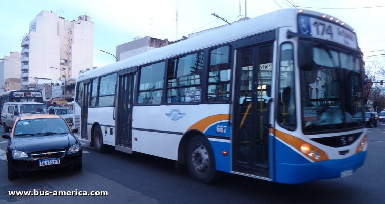 Mercedes-Benz OH 1621 L SB - Metalpar Iguazú 2010 - La Cabaña
¿AA --- --?

Línea 174 (Buenos Aires), interno 667
