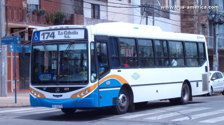 Mercedes-Benz OH 1621 L SB - Metalpar Iguazú 2010 - La Cabaña
AA 288 EV

Línea 174 (Buenos Aires), interno 619
