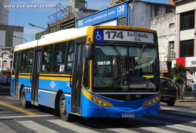 Mercedes-Benz OH 1621 L SB - Metalpar Iguazú 2010 - La Cabaña
AA 288 FP

Línea 174 (Buenos Aires), interno 633
