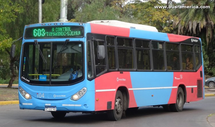 Mercedes-Benz OH 1621 L SB - Metalpar Iguazú Nueva Generación - Mendotran , El Plumerillo
AC 462 XL

Línea 603 (Mendotran, Prov.Mendoza), interno 104
