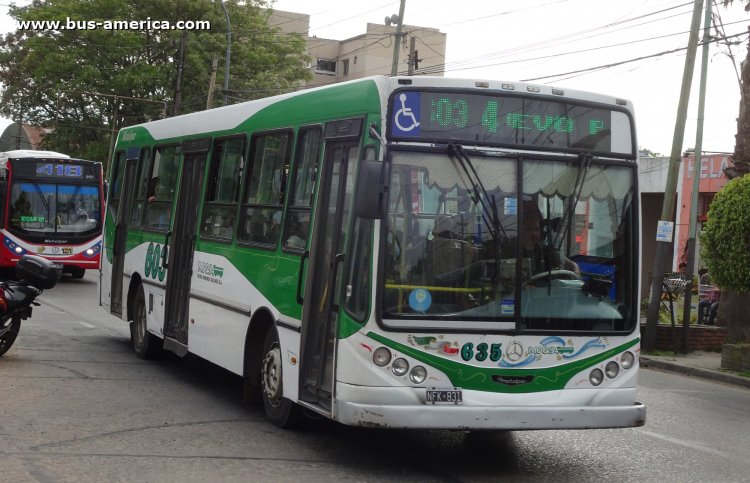 Mercedes-Benz OH 1718 L SB - Metalpar Iguazú 2010 - MOQSA
NFK 831

Línea 603 (Pdo. Berazategui), interno 635
