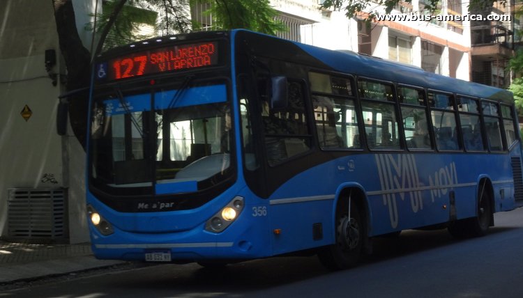 Volkswagen 18.280 OT LE - Metalpar Iguazú Nueva Generación PH 118 - Movi
AB 032 NY

Línea 127 (Rosario), interno 356
