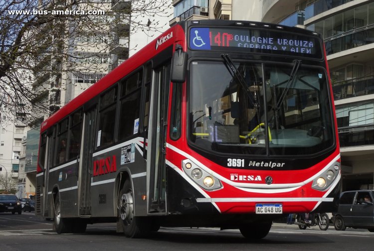 Volkswagen 18.280 OT LE - Metalpar Iguazú Nueva Generación PH 118 - ERSA
AC 048 UG

Línea 140 (Buenos Aires), interno 3691
