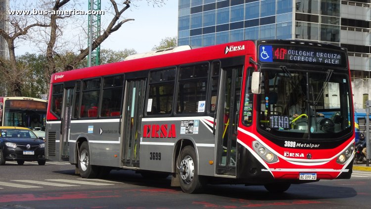 Volkswagen 18.280 OT LE - Metalpar Iguazú Nueva Generación PH 118 - ERSA
AC 099 ZB

Línea 140 (Buenos Aires), interno 3699
