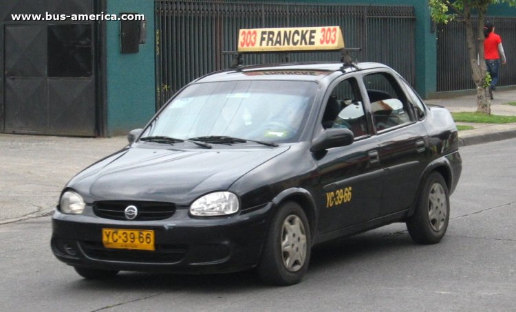 Chevrolet Chevy 1.6 (en Chile) - Perla del Sur
YC-39-66

Línea 303 (Osorno)
