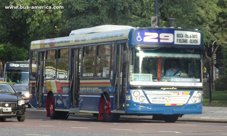 Mercedes-Benz OH 1721 L SB - Ugarte Europeo 102 - Emp.Pedro de Mendoza
AB 340 EB

Línea 29 (Buenos Aires), interno 55

