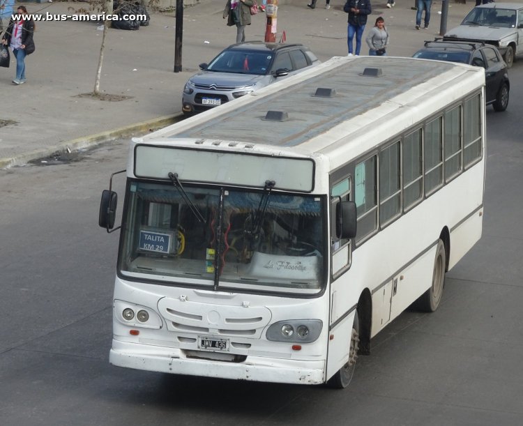 Mercedes-Benz OF 1418 - La Favorita - Km 29,La Talita
JMV 436
[url=https://bus-america.com/galeria/displayimage.php?pid=57324]https://bus-america.com/galeria/displayimage.php?pid=57324[/url]
[url=https://bus-america.com/galeria/displayimage.php?pid=57325]https://bus-america.com/galeria/displayimage.php?pid=57325[/url]

Línea "Ruta 3 Km 29-La Talita" (Pdo. La Matanza, no autorizada)
