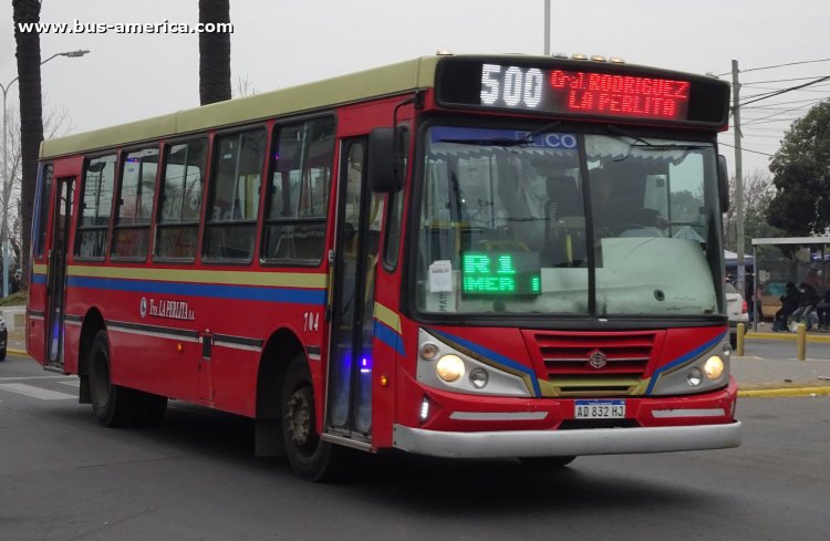 Mercedes-Benz OF 1621 - BiMet 2010 - La Pelita
AD 832 HJ

Línea 500 (Pdo. Gral. Rodríguez), interno 704
