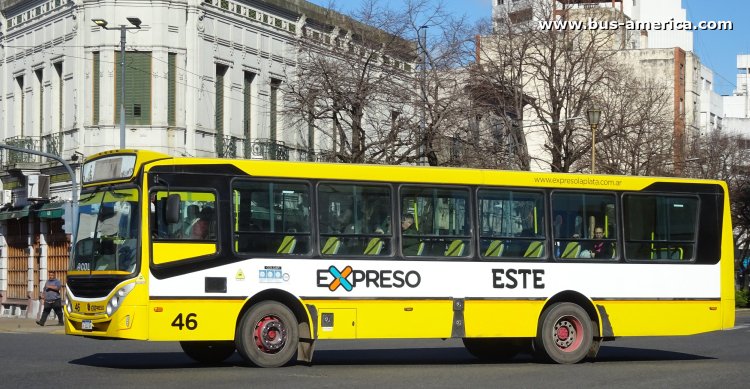 Mercedes-Benz OF 1621 - BiMet Corbus OF 1621 U - Expreso
AF 812 QN

Línea Este (503, Partido de La Plata) recorrido 10, interno 46 (1540)

