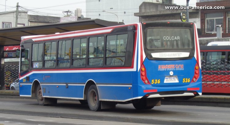 Mercedes-Benz OF 1621 - BiMet Corbus OF 1621 U - Almafuerte
AG 596 XN

Línea 622 (Pdo.La Matanza), interno 536
