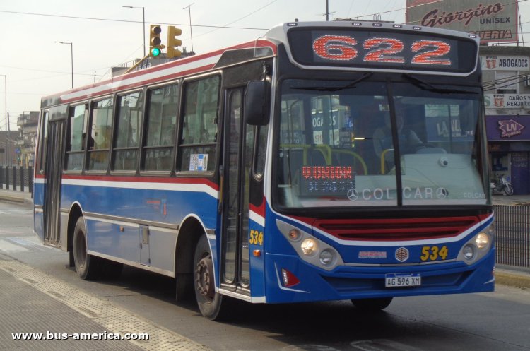 Mercedes-Benz OF 1621 - BiMet Corbus OF 1621 U - Almafuerte
AG 596 XM

Línea 622 (Pdo.La Matanza), interno 534
