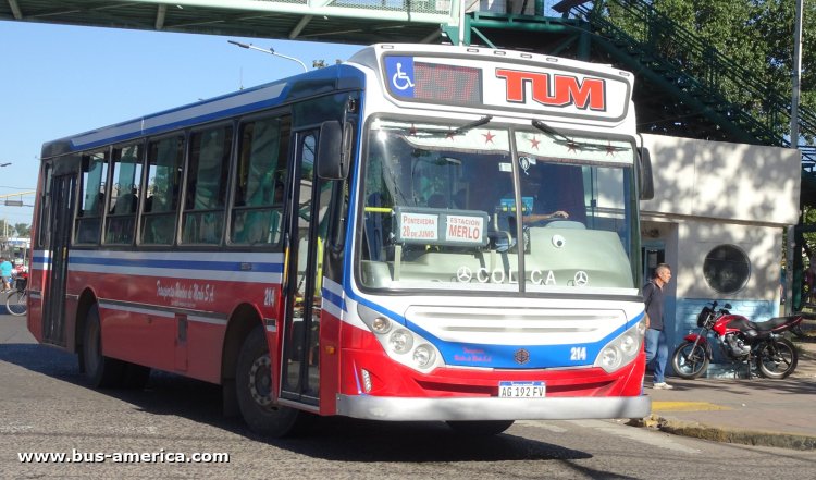 Mercedes-Benz OF 1621 - BiMet Corbus OF 1621 U - TUM
AG 192 FV

Línea 297 (Prov. Buenos Aires), interno 214
