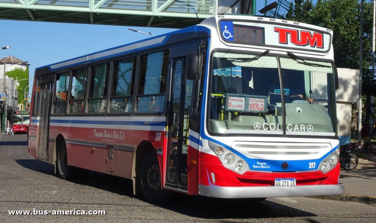 Mercedes-Benz OF 1621 - BiMet Corbus OF 1621 U - TUM
AG 278 IR

Línea 297 (Prov. Buenos Aires), interno 217
