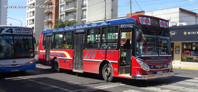 Mercedes-Benz OH 1621 L SB - BiMet Corbus OH 1621 U 37/16 - COVEMASA
AF 520 YO

Línea 278 (Prov. Buenos Aires), interno 141

