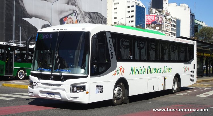 Mercedes-Benz O 500 U - Italbus Tropea - Misión Buenos Aires , La Ctral.Vte.López
AF 992 RJ

Línea 129 (Buenos Aires), interno 785

