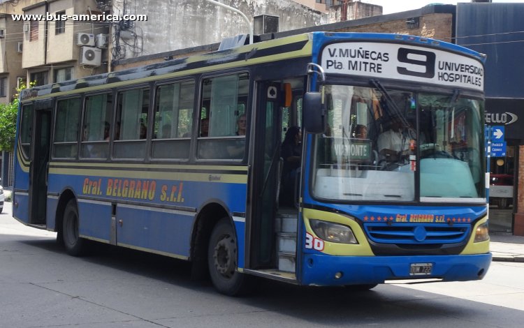 Mercedes-Benz OF 1418 - Italbus Bello - Gral.Belgrano
OUM 722

Línea 9 (San Miguel de Tucuman), interno 30
