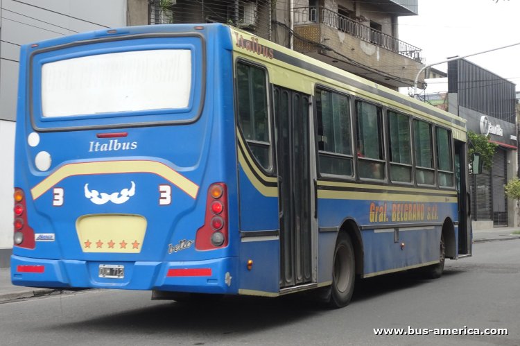 Mercedes-Benz OF 1418 - Italbus Bello - Gral.Belgrano
OUM 712

Línea 9 (San Miguel de Tucuman), interno 3
