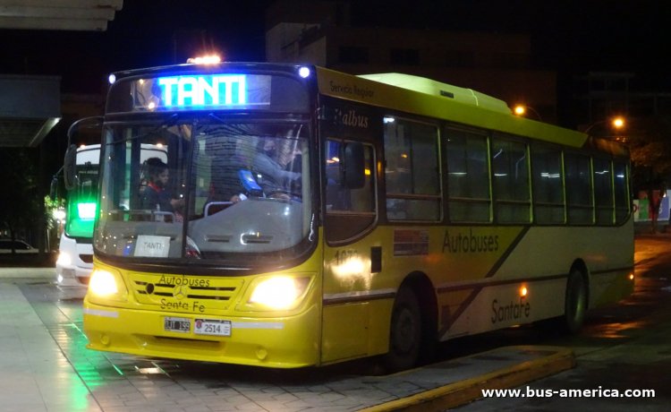 Mercedes-Benz OF 1722 - Italbus Bello - Autobuses Santa Fe
OJT 199

Autobuses Santa Fe (Prov. Córdoba), interno 1673, patente provincial 2514
