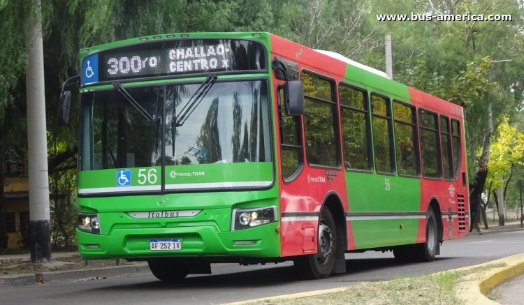 Mercedes-Benz OH 1621 L SB - Italbus Tropea Ital 89-20 - Mendotran , Los Andes & El Cacique UT
AF 252 IX
[url=https://bus-america.com/galeria/displayimage.php?pid=61575]https://bus-america.com/galeria/displayimage.php?pid=61575[/url]

Línea 300 (Mendotran - Prov. Mendoza), interno 56
