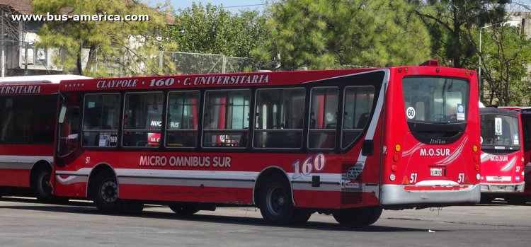Mercedes-Benz OH 1618 L SB - Italbus Tropea - M.O.Sur
IVP 692
[url=https://bus-america.com/galeria/displayimage.php?pid=52009]https://bus-america.com/galeria/displayimage.php?pid=52009[/url]
[url=https://bus-america.com/galeria/displayimage.php?pid=52010]https://bus-america.com/galeria/displayimage.php?pid=52010[/url]

Línea 160 (Buenos Aires), interno 51
