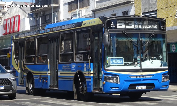 Mercedes-Benz OH 1621 L SB - Italbus Tropea Ital 89-20 - Bernardino Rivadavia
AE 709 AS

Línea 63 (Buenos Aires), interno 118
