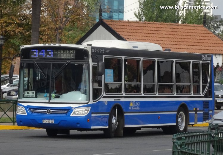 Mercedes-Benz OH 1621 L SB - Italbus Tropea - Cía. Noroeste
AE 639 GO

Línea 343 (Prov. Buenos Aires), interno 70
