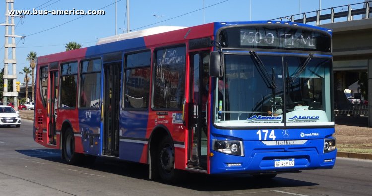 Mercedes-Benz OH 1621 L SB - Italbus Tropea Ital 89-20 - Mendotran , Pte.Alvear y El Trapiche UT
AF 489 LQ

Línea 760 (Mendotran - Prov.Mendoza), interno 174
