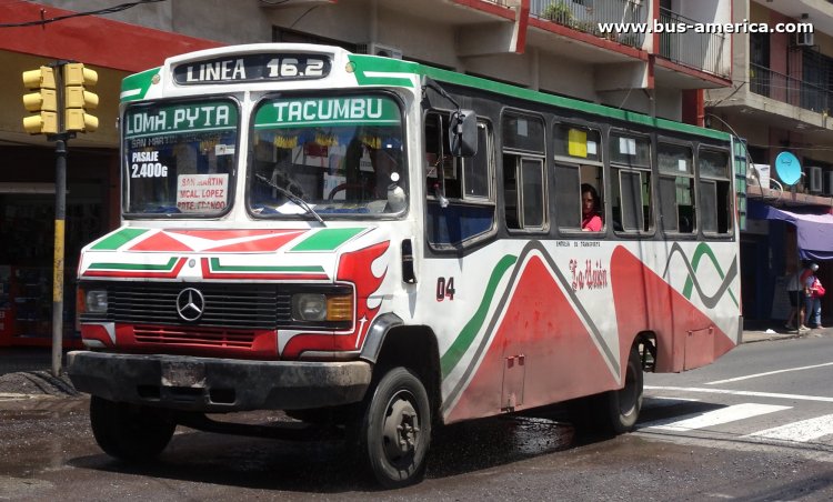 Mercedes-Benz L 711 - Cebra I reformado por ¿? - La Unión
AEJ 732

Línea 16.2 (Asunción), unidad 04
