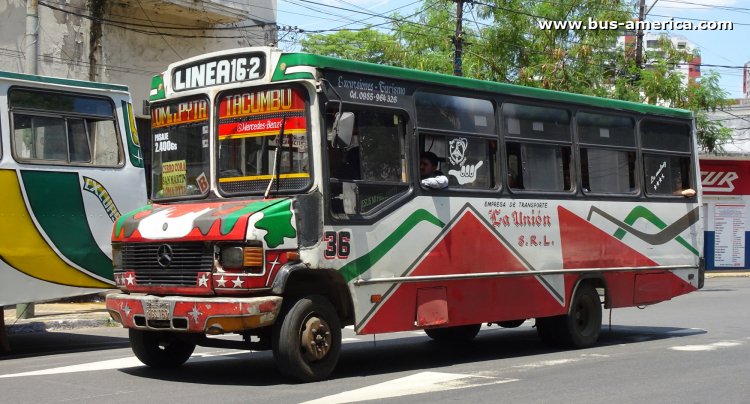 Mercedes-Benz L 711 - San Fernando - La Unión
BGS 163

ínea 16.2 (Asunción), unidad 36
