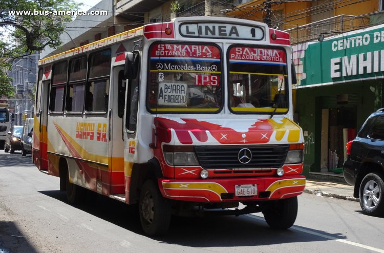 Mercedes-Benz L 711 - Ysapy
GAE 510

Línea 1 (Asunción), unidad 12

