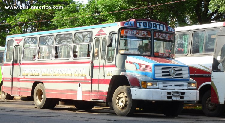 Mercedes-Benz L - Salinas - Villa Serrana
ACV 569

Línea 119 (Asunción), unidad 017
