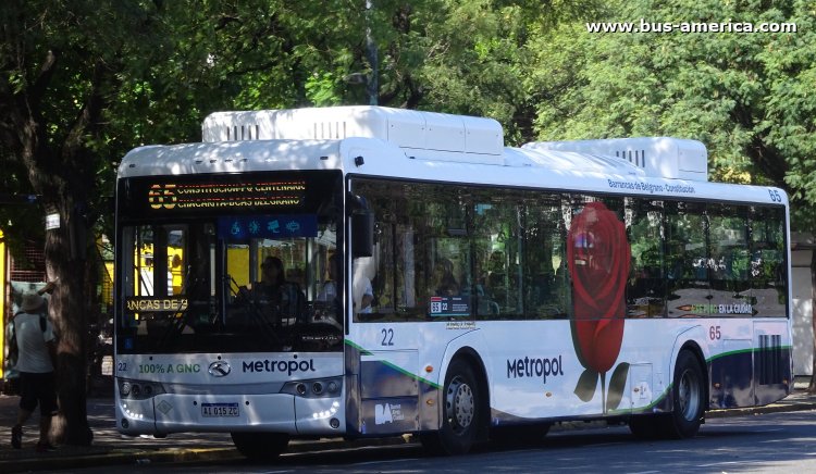 King Long XMQ6127G (en Argentina) - Metropol
AI 015 ZC
[url=https://bus-america.com/galeria/displayimage.php?pid=70072]https://bus-america.com/galeria/displayimage.php?pid=70072[/url]

Línea 65 (Buenos Aires), interno 22
