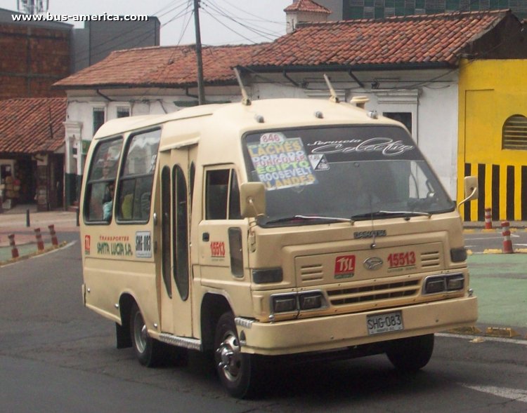 Daihatsu Delta - Sta. Lucía
SHG-083

Ruta 846 (Bogotá), unidad 15513
