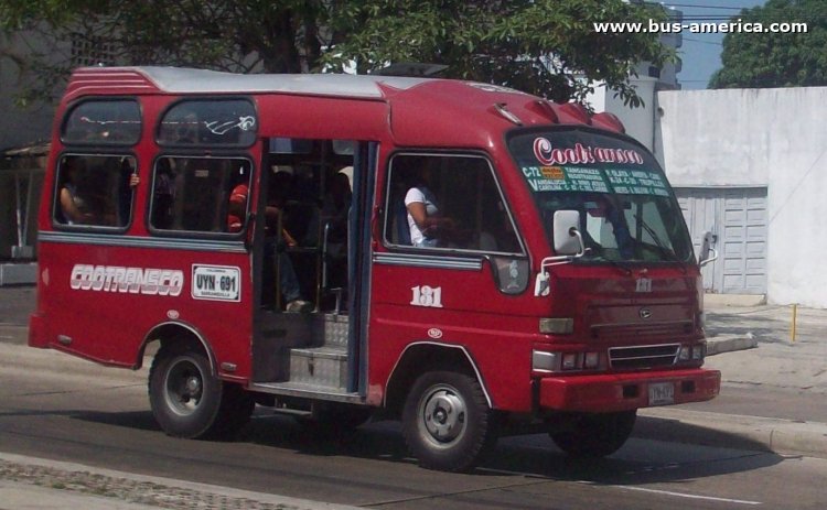 Daihatsu - Progreso - Cootransco
UYN-691

Ruta C-72 (Barranquilla), unidad 131
