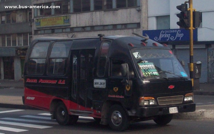 Isuzu NKR - Dima - Fontibon
SIA-201

Ruta C20 (Bogotá), unidad 43787
