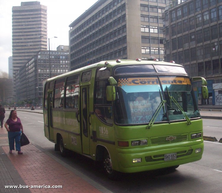  Chevrolet Isuzu NPR - Indubo Latino - Republicana de Transp.
SHI-552

Ruta 380 (Bogotá), unidad 9856
