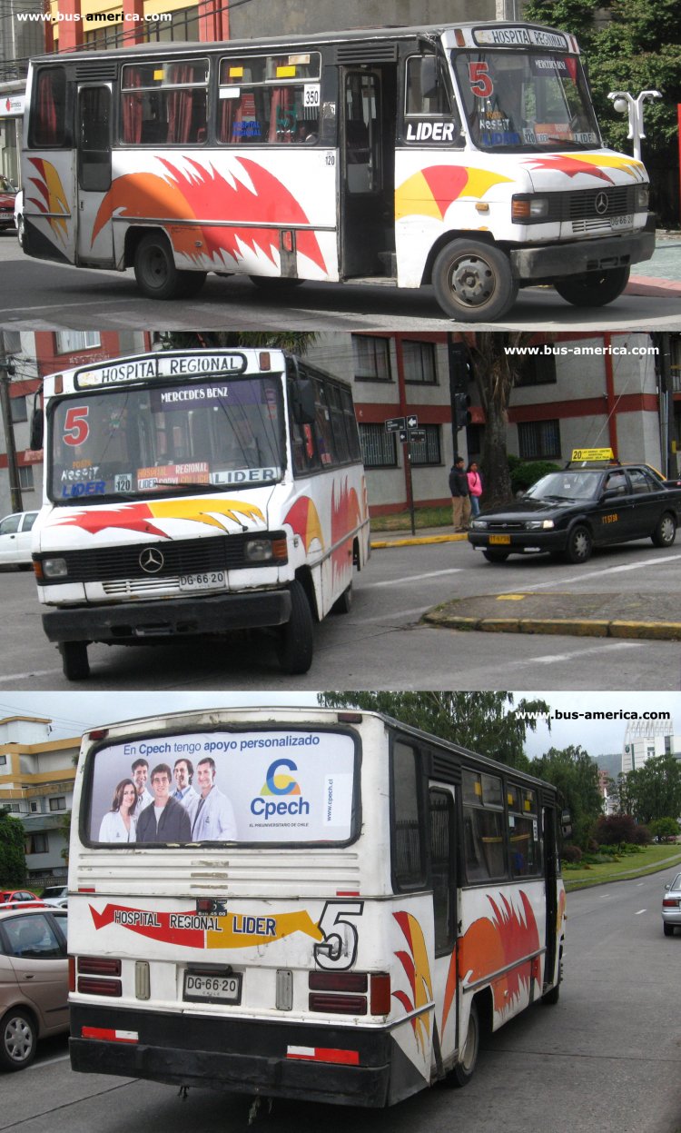 Mercedes-Benz LO 809 - Cuatro Ases Leyenda - Regional Corvi
DG-66-20

Línea 5 (Valdivia)
