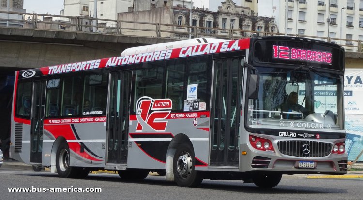 Mercedes-Benz O 500 U - La Favorita Gran Favorito GR 94/2016 - T.A.Callao 
AE 711 RO
[url=https://bus-america.com/galeria/displayimage.php?pid=65690]https://bus-america.com/galeria/displayimage.php?pid=65690[/url]

Línea 12 (Buenos Aires), interno 16
